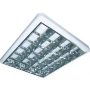 Світильник ЛПО 4x18 растр накл